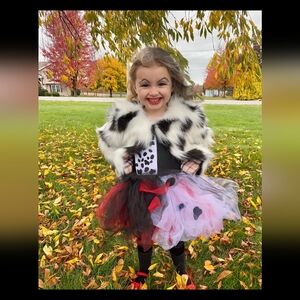 * Cruella De Vil 4T costume, ordered from a boutique, see pictures.